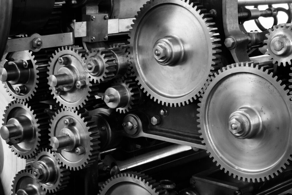 Photo by Pixabay: https://www.pexels.com/photo/gray-scale-photo-of-gears-159298/